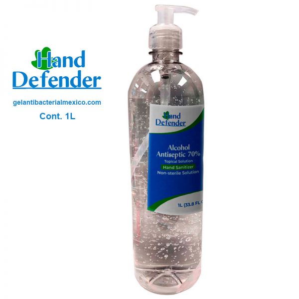 gel antibacterial mexico hand defender